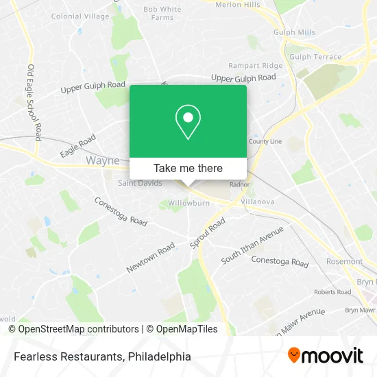 Fearless Restaurants map