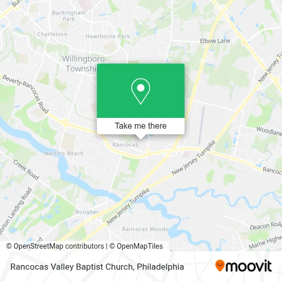 Rancocas Valley Baptist Church map