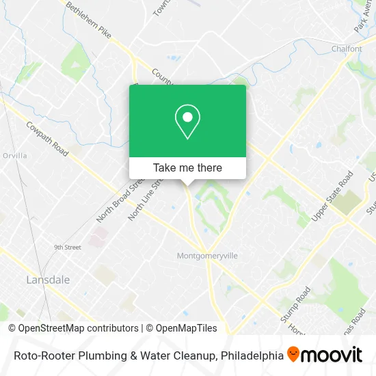 Roto-Rooter Plumbing & Water Cleanup map