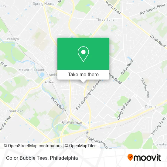 Color Bubble Tees map