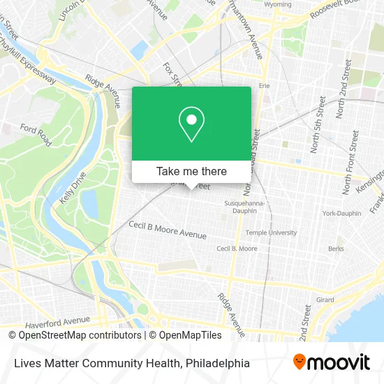 Lives Matter Community Health map