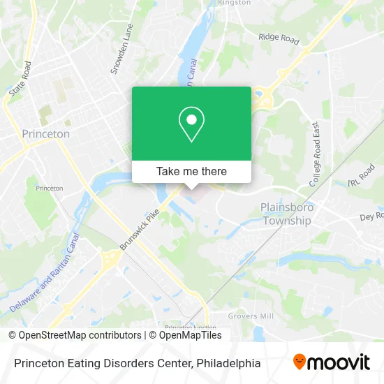 Princeton Eating Disorders Center map