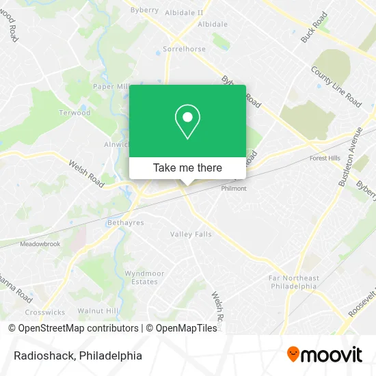Radioshack map