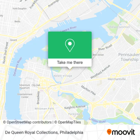 De Queen Royal Collections map