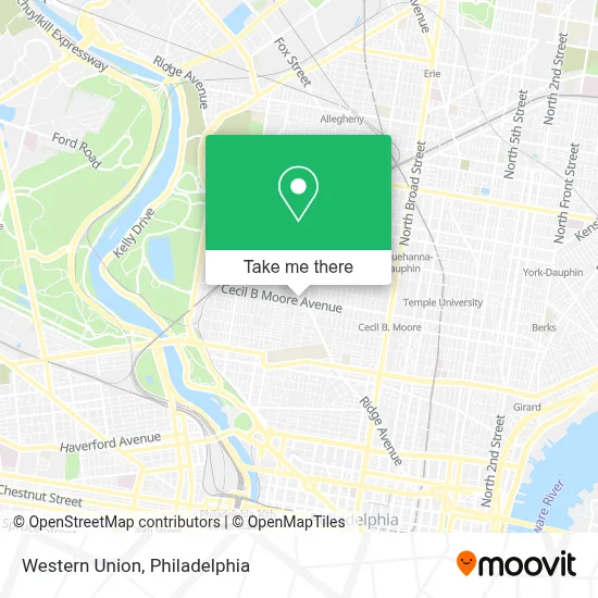 Western Union map