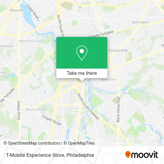 T-Mobile Experience Store map