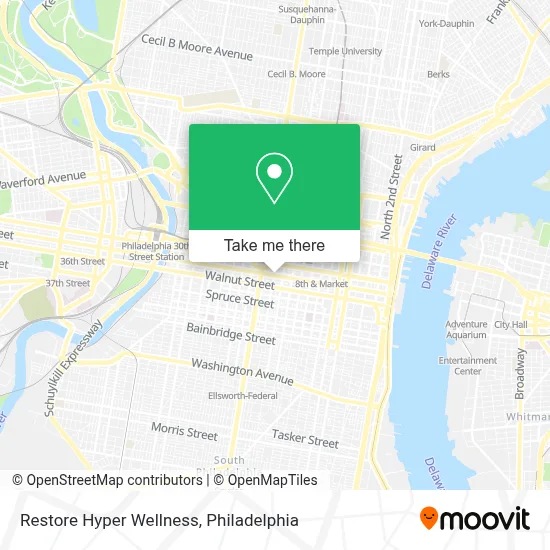 Restore Hyper Wellness map