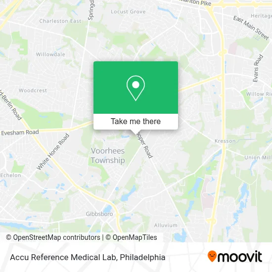 Accu Reference Medical Lab map