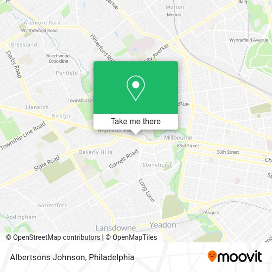 Albertsons Johnson map