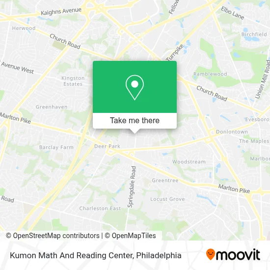 Kumon Math And Reading Center map