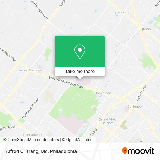 Alfred C. Trang, Md map
