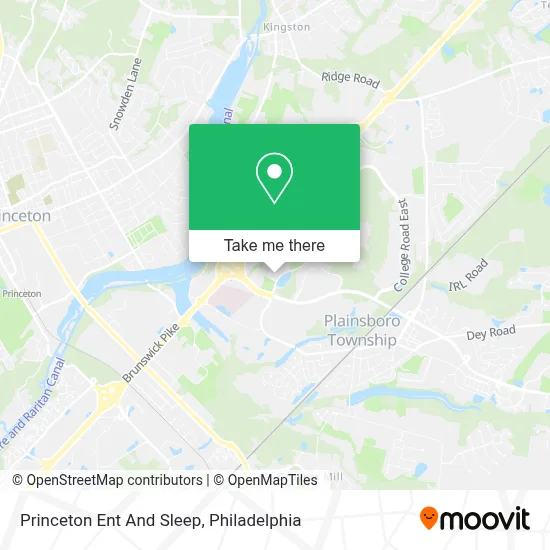 Princeton Ent And Sleep map