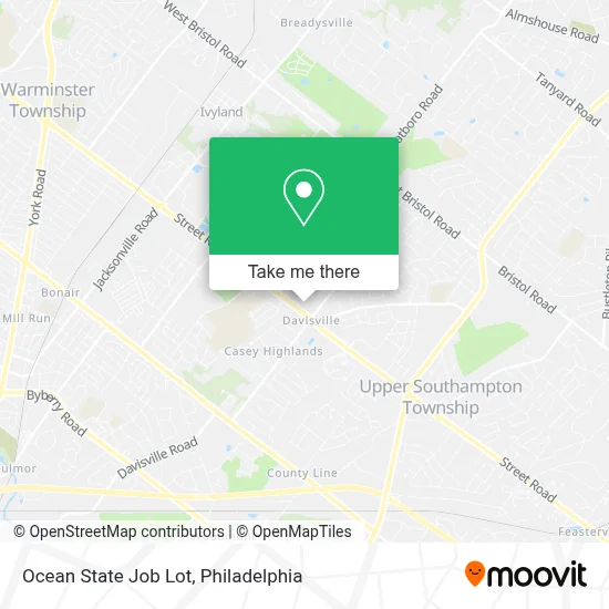 Ocean State Job Lot map