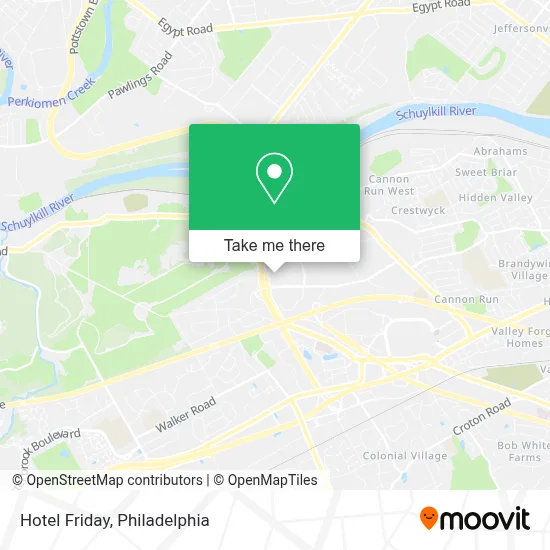 Hotel Friday map