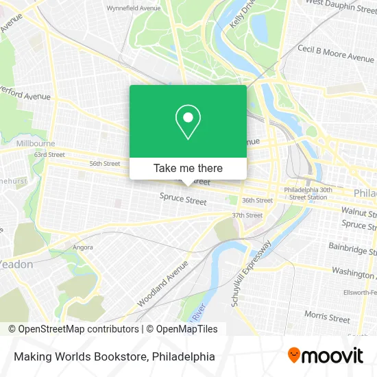 Making Worlds Bookstore map
