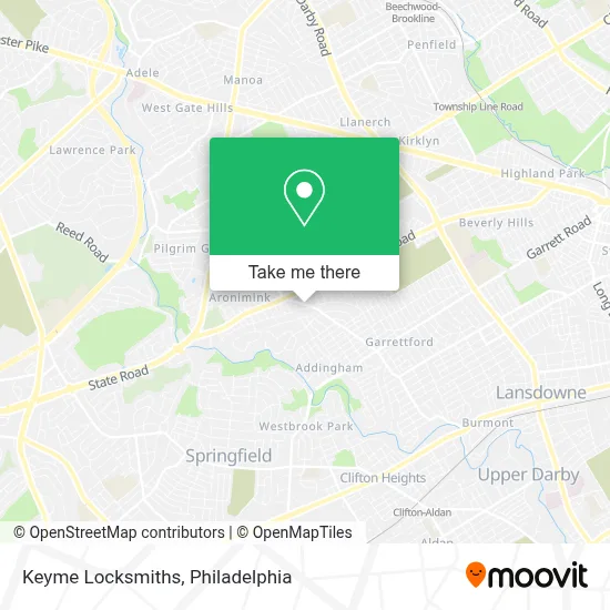 Keyme Locksmiths map