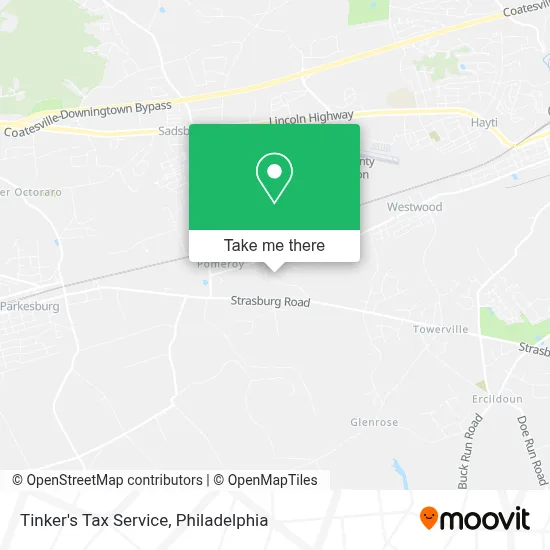 Tinker's Tax Service map