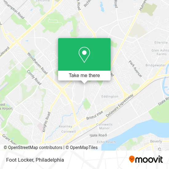 Foot Locker map