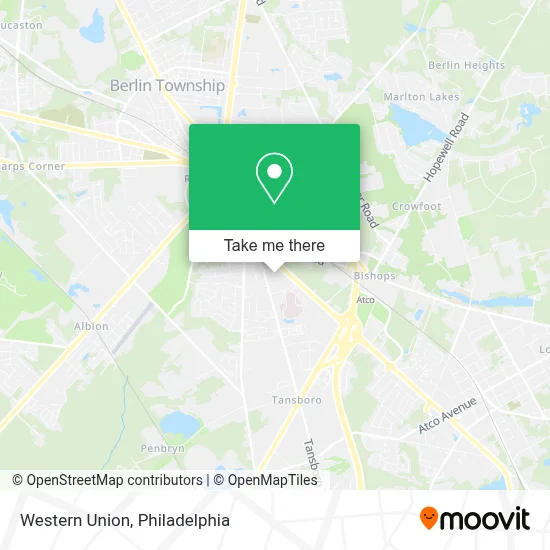 Western Union map
