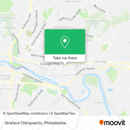 Straface Chiropractic map