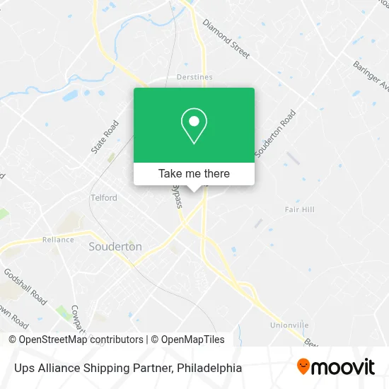 Ups Alliance Shipping Partner map