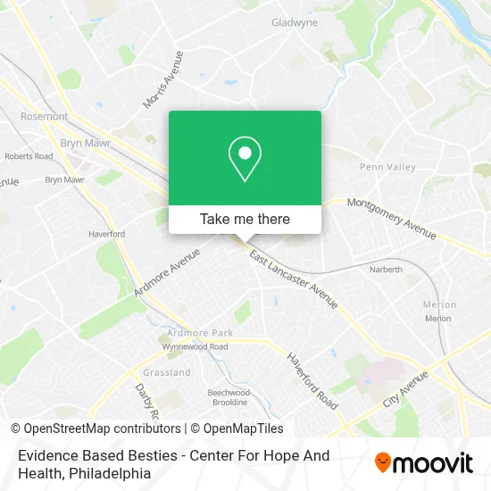 Evidence Based Besties - Center For Hope And Health map