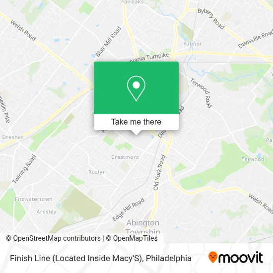 Finish Line (Located Inside Macy'S) map