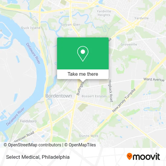 Select Medical map