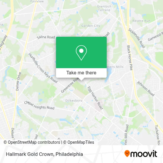 Hallmark Gold Crown map