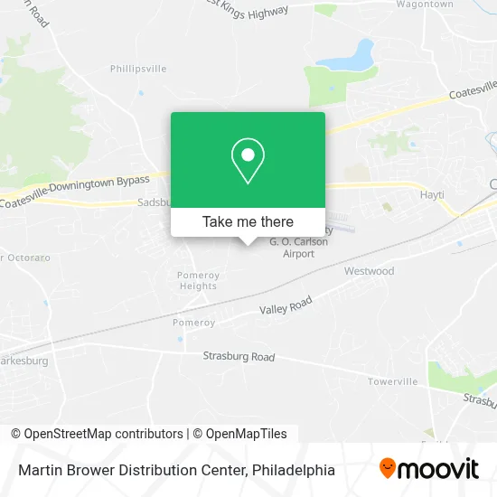 Martin Brower Distribution Center map