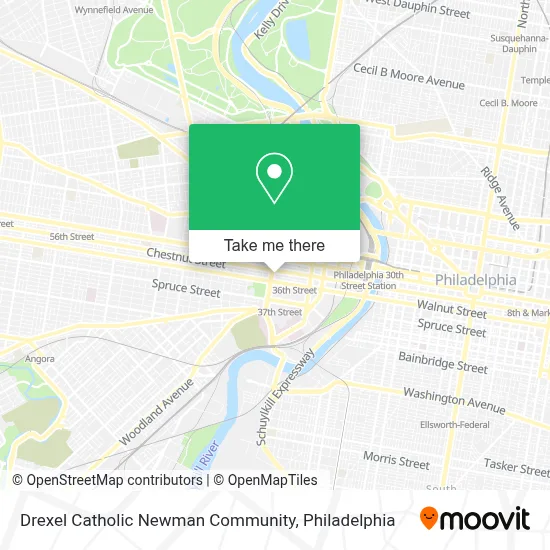 Drexel Catholic Newman Community map
