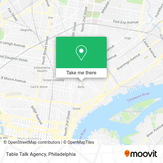 Table Talk Agency map
