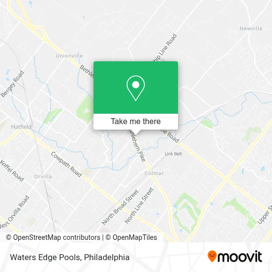 Waters Edge Pools map