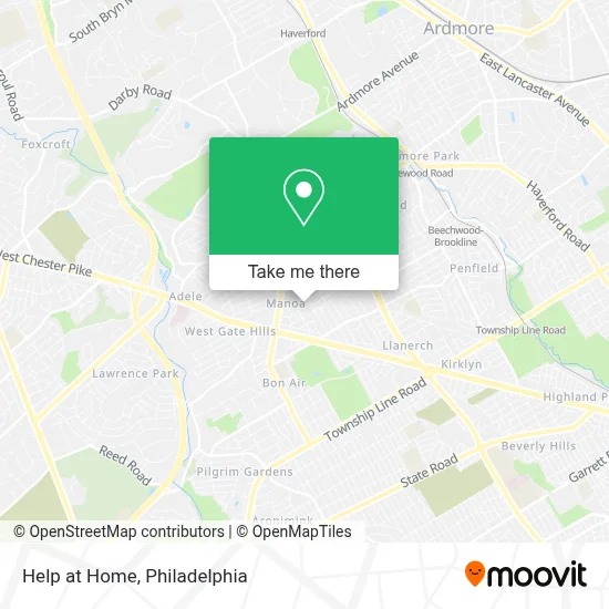Help at Home map