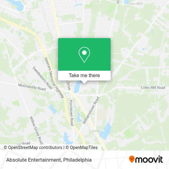 Absolute Entertainment map