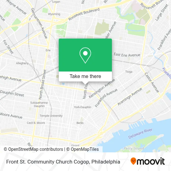 Front St. Community Church Cogop map