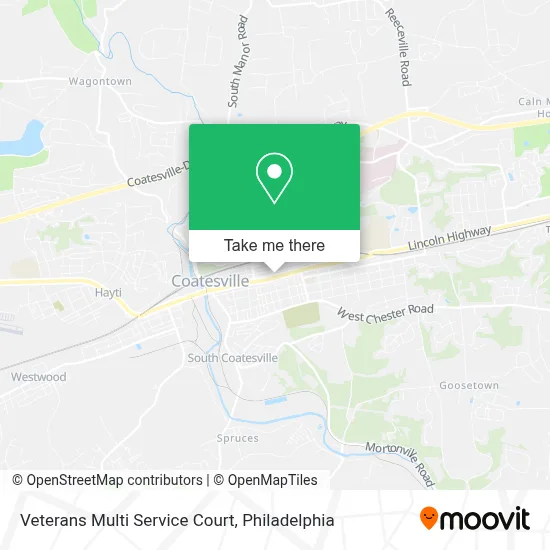 Veterans Multi Service Court map