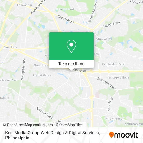 Kerr Media Group Web Design & Digital Services map