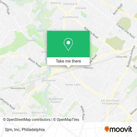 Sjm, Inc map