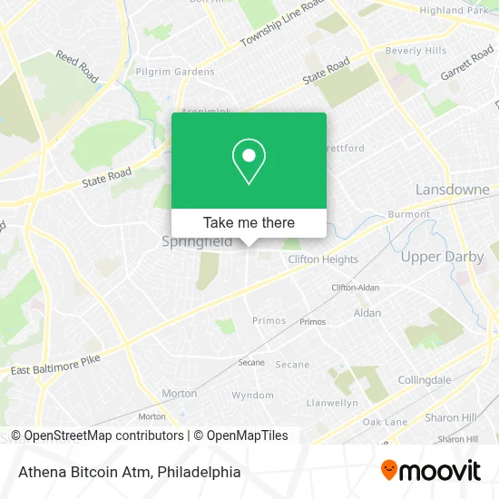 Athena Bitcoin Atm map