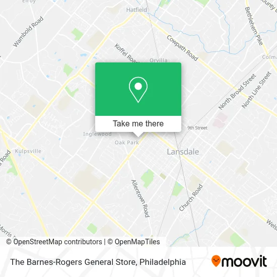 The Barnes-Rogers General Store map