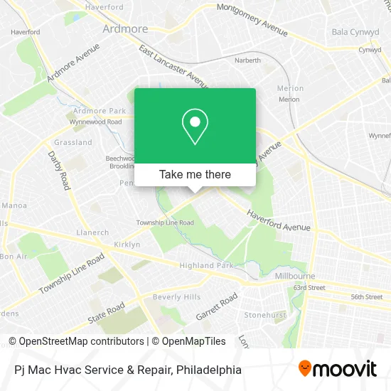 Pj Mac Hvac Service & Repair map