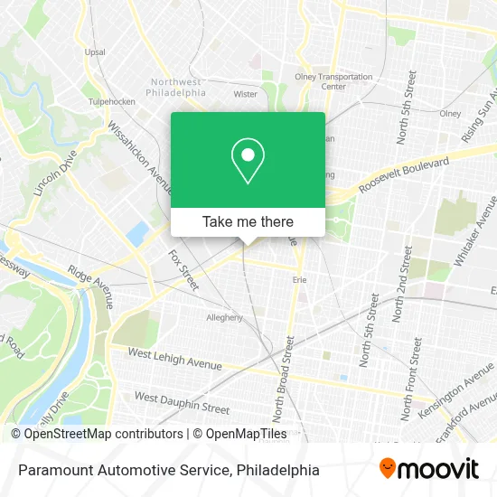 Paramount Automotive Service map