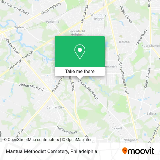 Mantua Methodist Cemetery map
