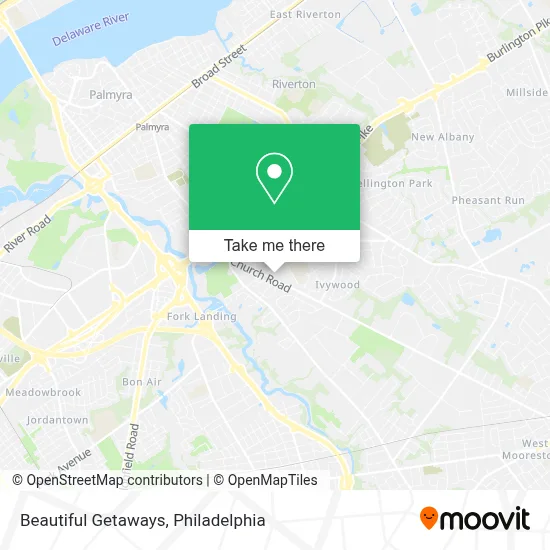Beautiful Getaways map