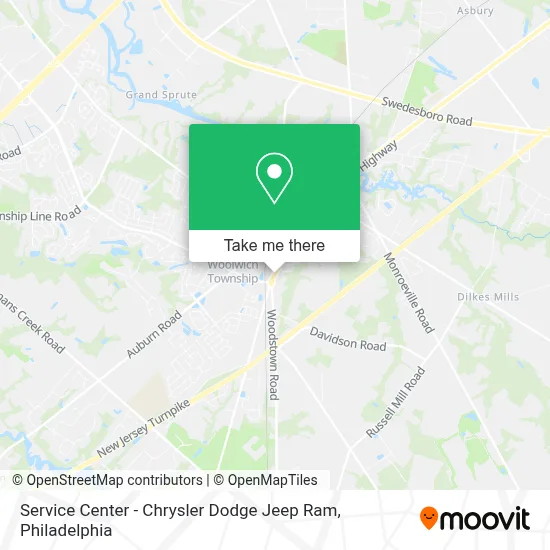 Service Center - Chrysler Dodge Jeep Ram map