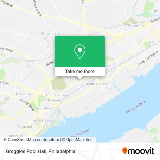 Greggles Pool Hall map