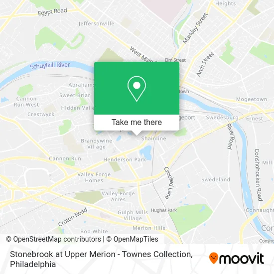 Stonebrook at Upper Merion - Townes Collection map