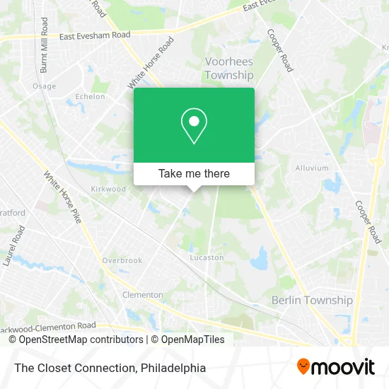 The Closet Connection map