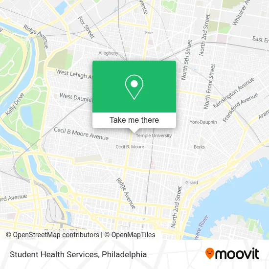Student Health Services map